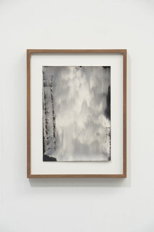 Alexandra Karakashian, ‘Thoughts on Falling XX’, 2019, Painting, Oil and salt on sized paper, Sabrina Amrani