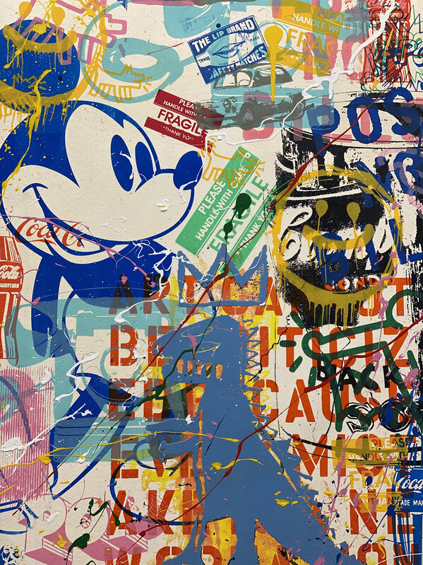 Mr. Brainwash, ‘POP SCENE’, 2019, Drawing, Collage or other Work on Paper, Mixed media on paper, The Art Dose 