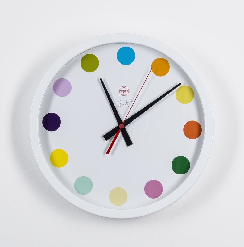 Damien Hirst, ‘Spot Clock (Large)’, 2009, Ephemera or Merchandise, White powdered metal quartz wall clock, Forum Auctions