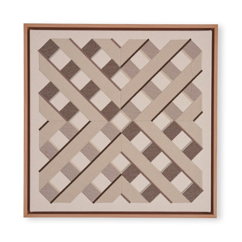 Amelia Ayerst (t/a Duo-Hue), ‘Neutral 4X006’, 2021, Textile Arts, Digital embroidry on cotton camvas, wooden frame, Design-Nation