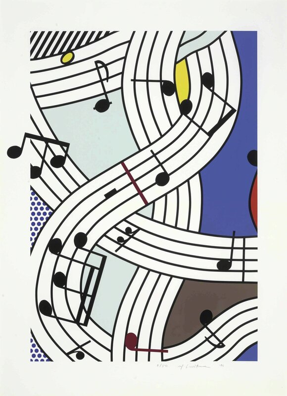 Roy Lichtenstein, ‘Composition I’, 1996, Print, Screenprint in colors, on Lanaquarelle paper, Christie's
