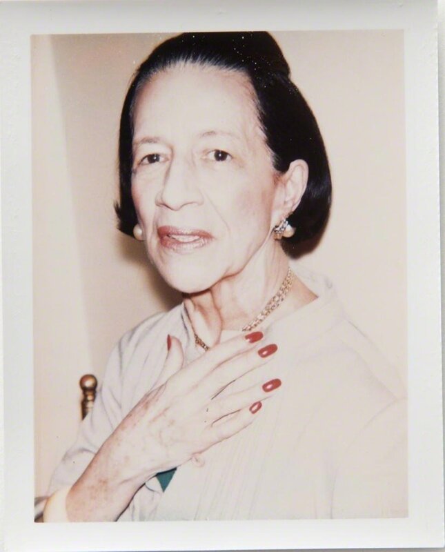 Andy Warhol, ‘Diana Vreeland’, 1973, Photography, Polaroid, Hedges Projects