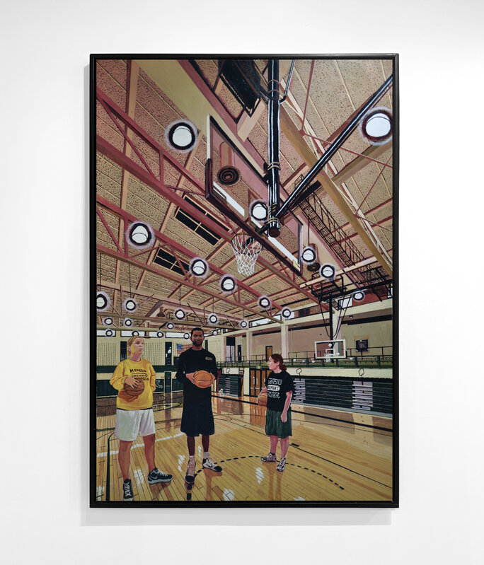Mel Leipzig, ‘The College Basketball Coaches ’, 2012, Painting, Acrylic on Canvas, Gallery Henoch