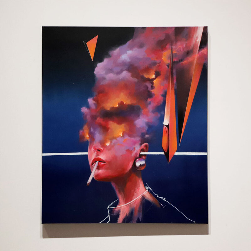 .EPOD, ‘FUMACHROMA’, 2020, Painting, Spray paint and acrylic on canvas, AURUM GALLERY