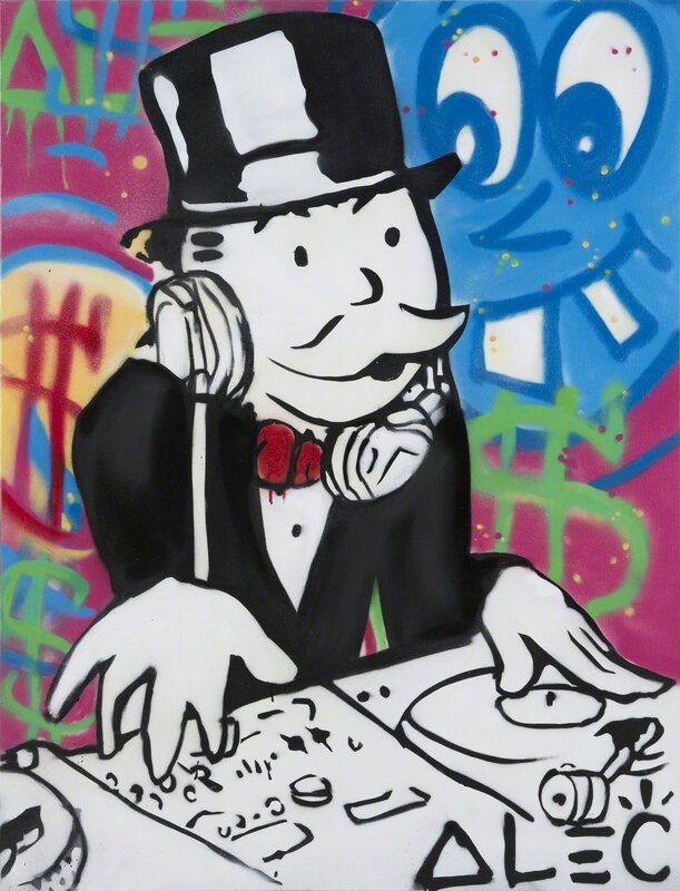 Alec Monopoly, ‘Monopoly Man’, 2014, Painting, Aerosol on canvas, Julien's Auctions