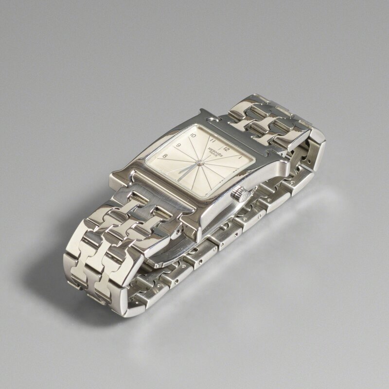 Hermès, ‘Heure H watch’, c. 2005, Jewelry, Stainless steel, glass, Rago/Wright/LAMA/Toomey & Co.