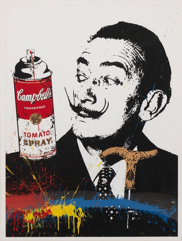 Mr. Brainwash, ‘Surreal - Dali’, Print, Screenprint and spray paint with acrylic hand embellishments on paper, Heritage Auctions