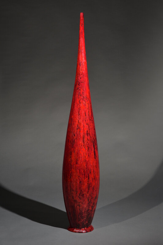 Tommy Zen, ‘Red Magma Contemporary Flute’, 2020, Sculpture, Ceramic, Thompson Landry Gallery