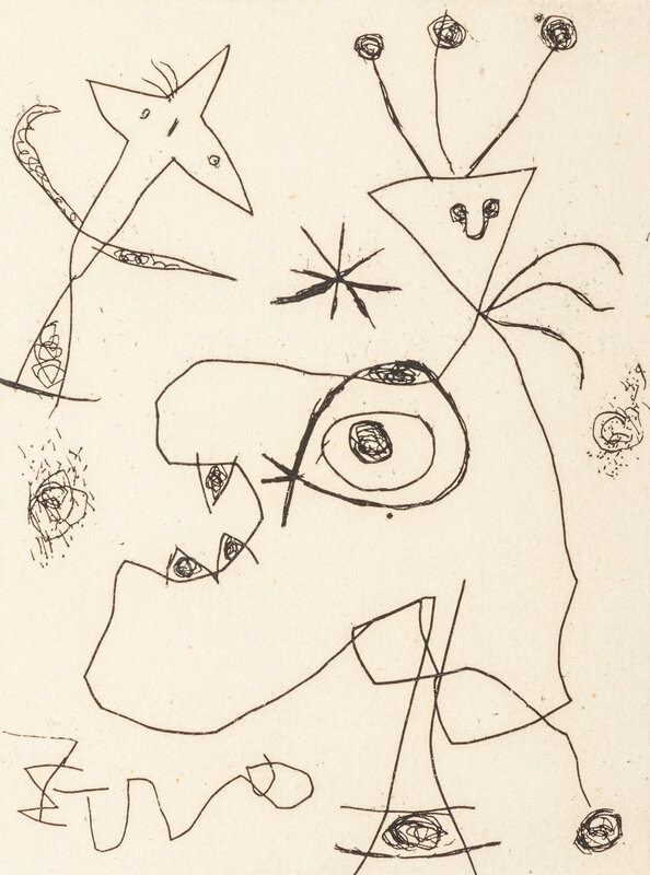 Joan Miró, ‘L'Aigrette’, 1956, Print, Etching, Hindman