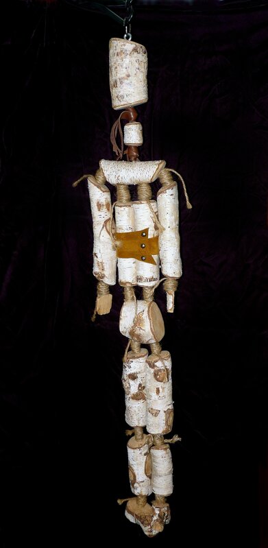 Margery Goldberg, ‘Birch Family: Father ’, 2000s, Sculpture, Birch, Leather, Twine, Zenith Gallery