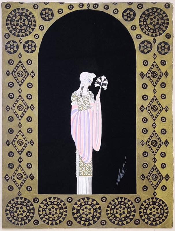 Erté, ‘LA PRINCESSE LOINTAINE: LES FEMMES DE MILISSINDE’, 1929, Drawing, Collage or other Work on Paper, GOUACHE ON PAPER, Gallery Art