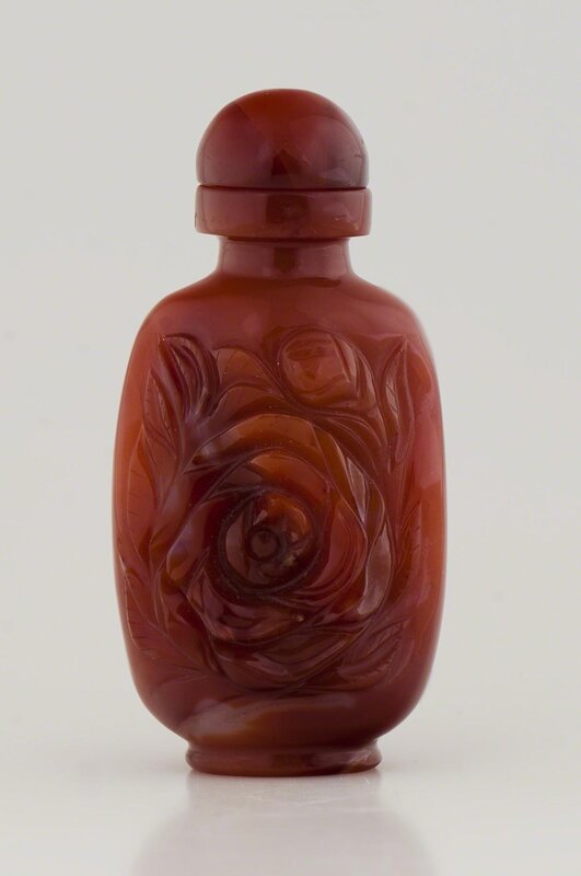 ‘Snuff Bottle with Lid’, date unknown, Other, Carnelian (amber), Indianapolis Museum of Art at Newfields