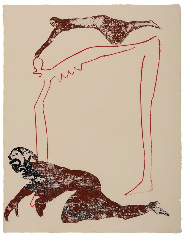 Nancy Spero, ‘Untitled’, 1983, Drawing, Collage or other Work on Paper, Acrylic and collage on paper, Doyle