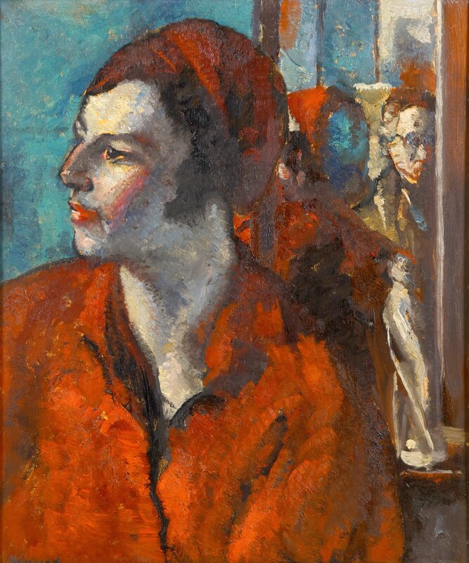 Alfred Aaron Wolmark, ‘Portrait of a female’, Painted in 1932. , Painting, Oil on board, Chiswick Auctions
