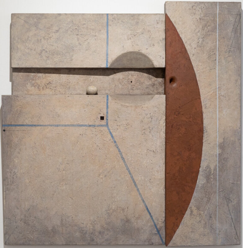 Marcelo Bonevardi, ‘Immured’, 1969, Painting, Acrylic on textured substrate on wood construction, painted wood element, Leon Tovar Gallery