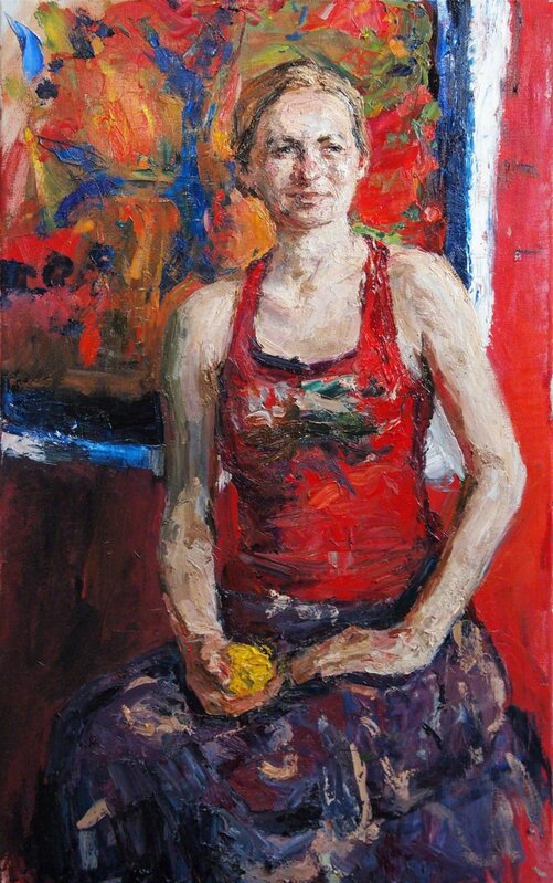 Ulrich Gleiter, ‘Red Portrait’, 2015, Painting, Oil, Gallery 1261