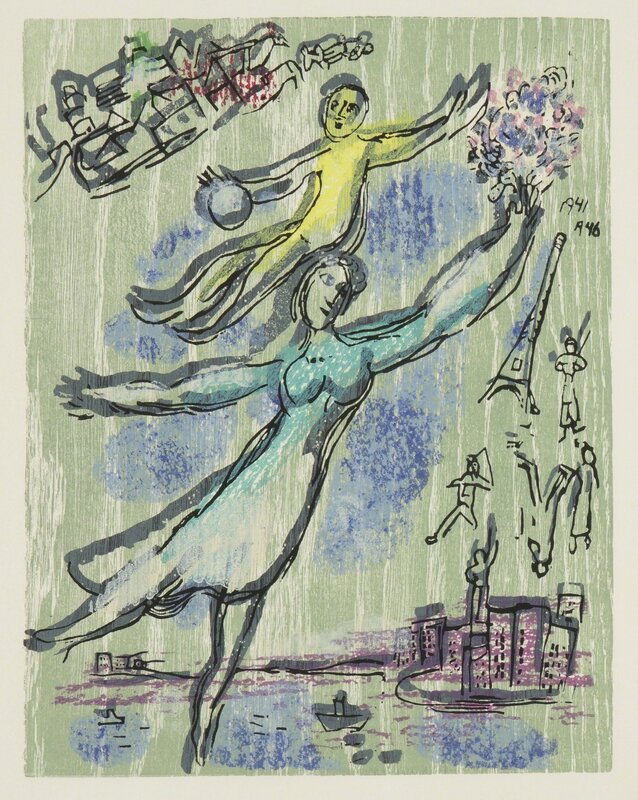 Marc Chagall, ‘Poèmes (Cramer Books 74)’, 1968, Print, The complete portfolio, comprising 24 woodcuts printed in colors, six with collage, Sotheby's