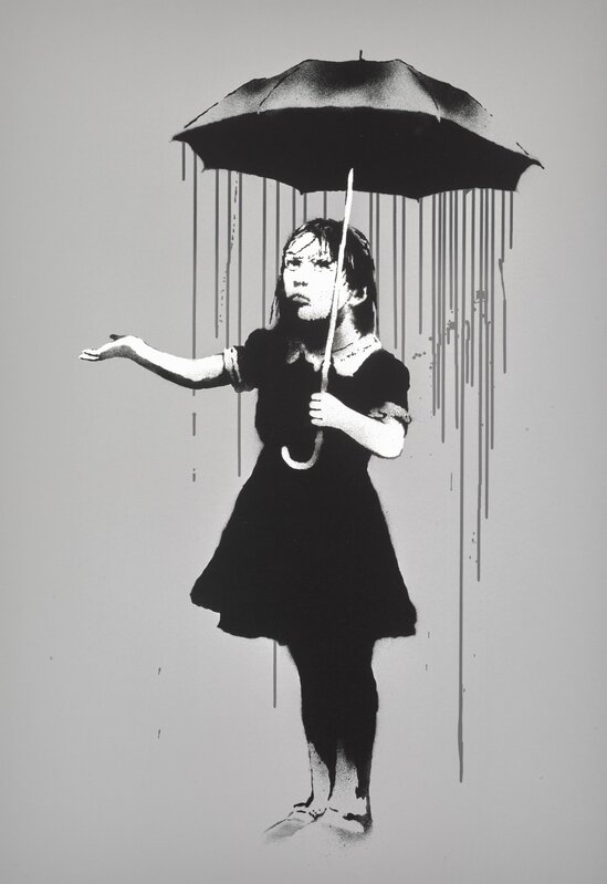 Banksy, ‘NOLA Grey Rain’, 2008, Print, Screenprint, Howard495