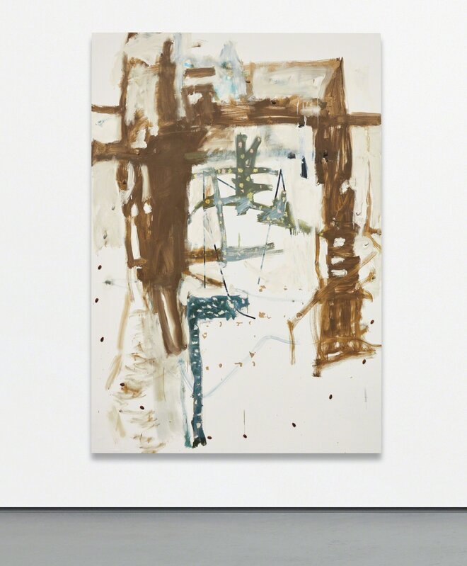 Richard Aldrich, ‘Untitled’, 2008, Mixed Media, Oil, wax, paper and almonds on linen, Phillips