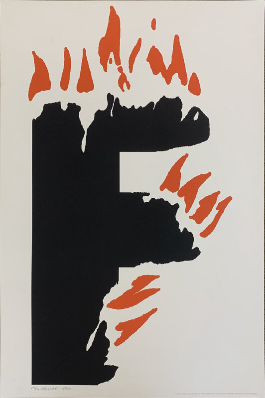 Thomas H. Geismar, ‘The Letter F’, 1994, Print, Serigraph (silkscreen) on Champion Pageantry white wove paper, Washington Color Gallery