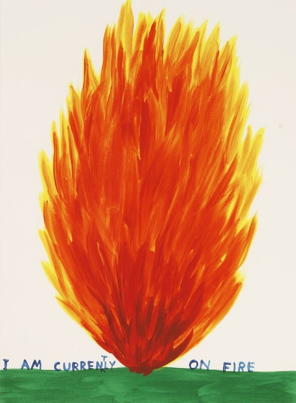 David Shrigley, ‘I Am Currently On Fire’, 2018, Print, Screenprint in colours with varnish, Sworders