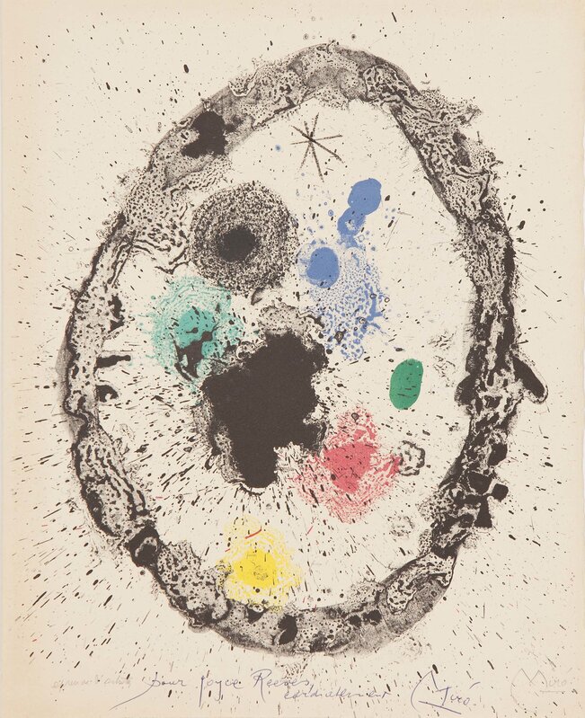 Joan Miró, ‘JE TRAVAILLE COMME UN JARDINIER’, 1963, Print, Coloured lithograph, Studio Guastalla
