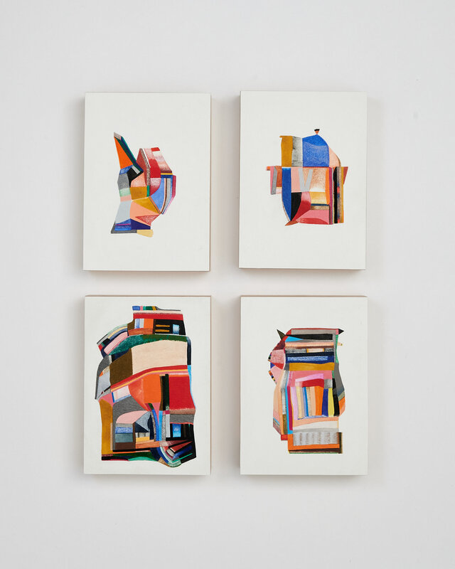 Sasha Hallock, ‘Untitled, Small Works No. 103’, 2020, Drawing, Collage or other Work on Paper, Mixed media on paper, mounted on wood panel, Susan Eley Fine Art