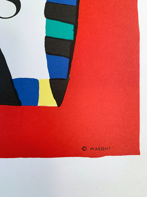 Joan Miró, ‘Galerie Maeght Paris, Rerres de Grand Feu, Miro Artigas Poster’, 1956, Posters, Original Period Stone Lithographic Exhibition Poster, David Lawrence Gallery