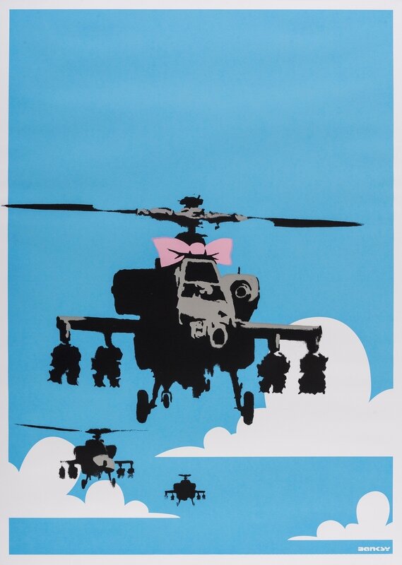 Banksy, ‘Happy Choppers’, 2003, Print, Screenprint in colours, Forum Auctions