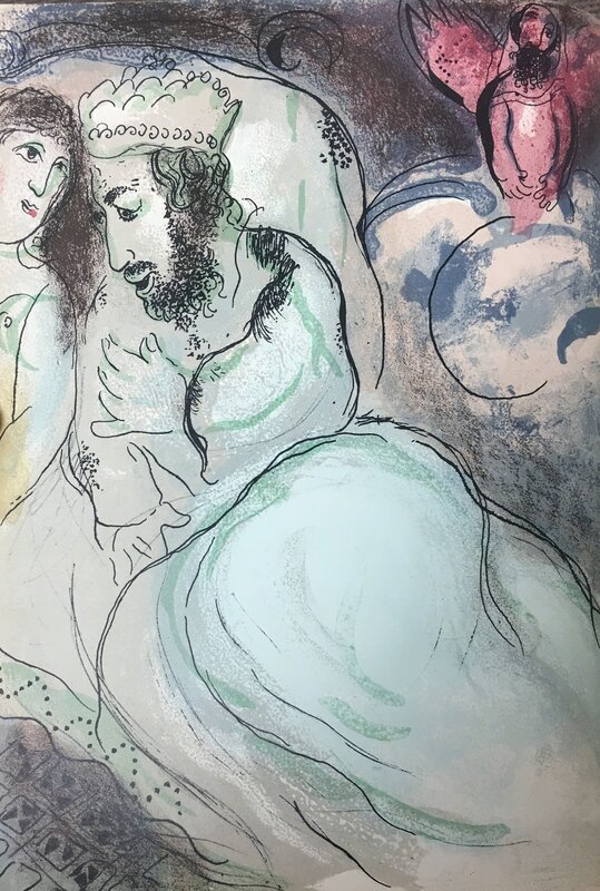 Marc Chagall, ‘Cain Et Abel (Cain and Abel)’, 1960, Print, Color lithograph on paper, Baterbys