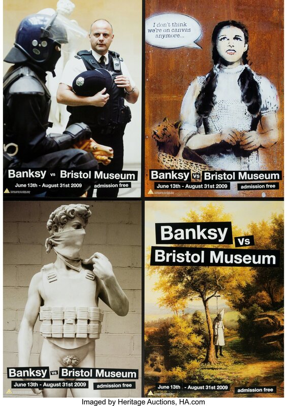Banksy, ‘Banksy vs. Bristol Museum, poster’, 2009, Print, Offset lithograph in colors on satin white paper, Heritage Auctions