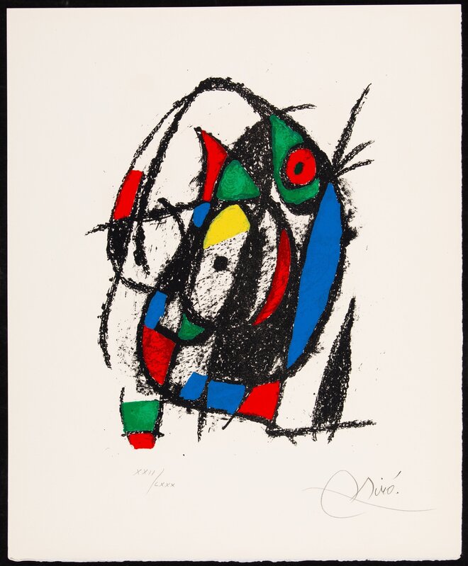 Joan Miró, ‘Plate V, from Joan Miro Lithographe II’, 1975, Print, Lithograph in colors on Arches paper, Heritage Auctions