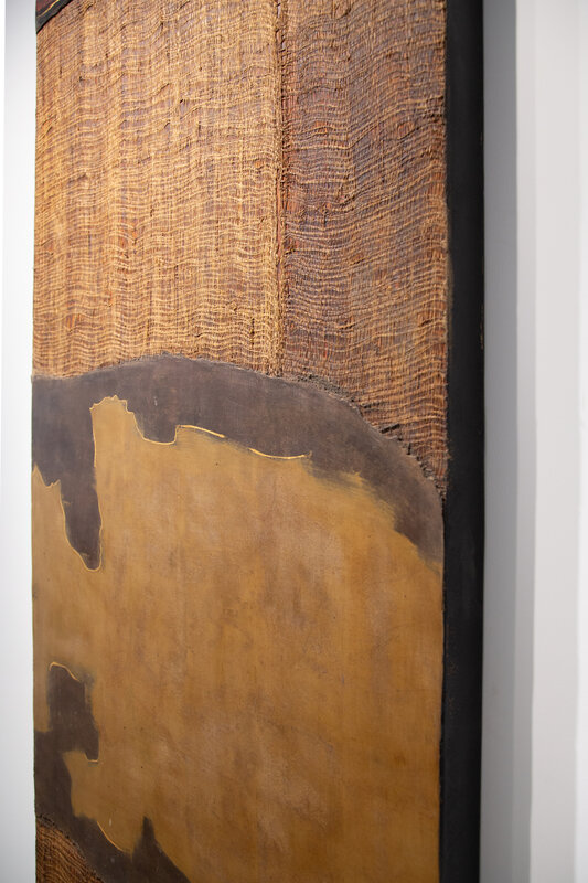 Vincent Cazeneuve 文森漆, ‘Untitled’, 2013, Painting, Chinese lacquer on wood, hemp fabric, gold leaves, Galerie Dumonteil