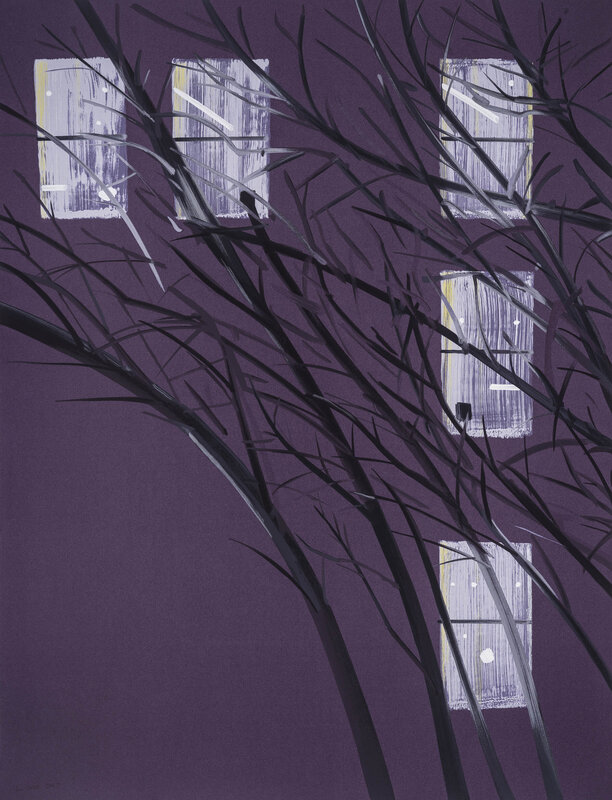 Alex Katz, ‘Purple Wind’, 2017, Print, 22 colors hand-silkscreened on Saunders Waterford 425 gsm paper. Hand signed by the artist, Meyerovich Gallery