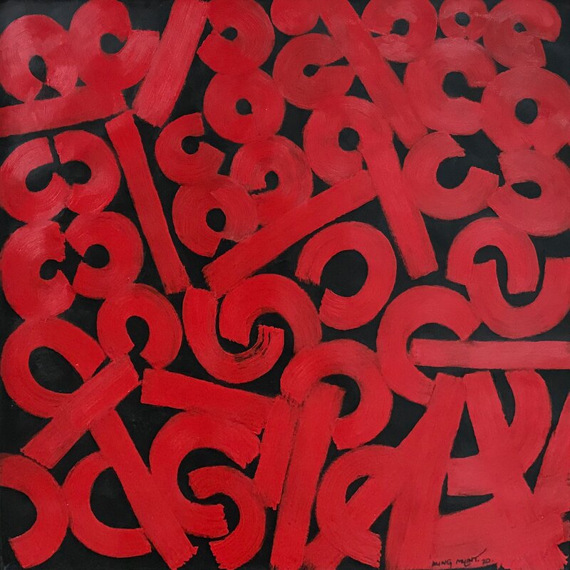 Aung Myint, ‘The Reds’, 2020, Painting, Acrylic on Canvas, Connecting Myanmar