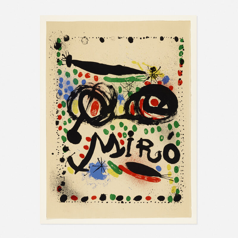 Joan Miró, ‘Joan Miro - Graphics’, 1966, Print, Lithograph in colors, Rago/Wright/LAMA/Toomey & Co.