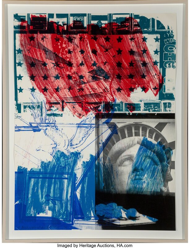 Robert Rauschenberg, ‘People for the American Way’, 1991, Print, Lithograph and screenprint in colors, Heritage Auctions