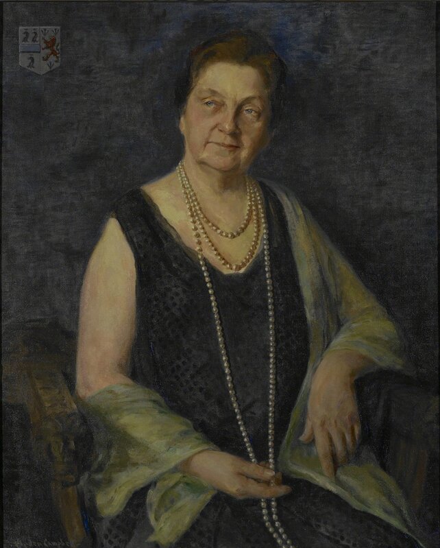 Helena E. Ogden Campbell, ‘Portrait of Winifred Edgerton Merrill (1862-1951)’, Before 1934, Painting, Oil on canvas, Avery Library