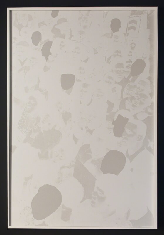 Hank Willis Thomas, ‘Intentionally Left Blanc’, 2012, Print, Screenprint on retro-reflective paper, Goodman Gallery