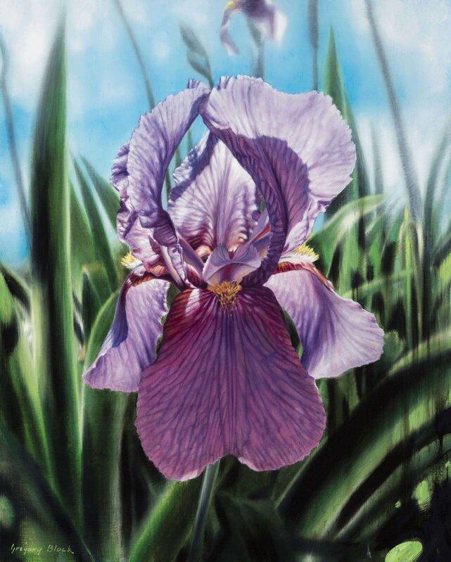 Gregory Block, ‘Purple Iris’, 2020, Painting, Oil on Panel, Gallery 1261