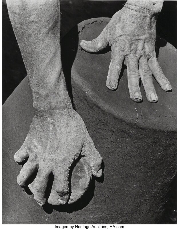 Anton Bruehl, ‘Hands of the Potter’, 1932, Photography, Gelatin silver, Heritage Auctions
