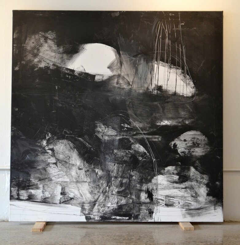 Michael Lotenero, ‘Black Spring’, 2018, Painting, Mixed Media On Canvas, Johnson Lowe Gallery