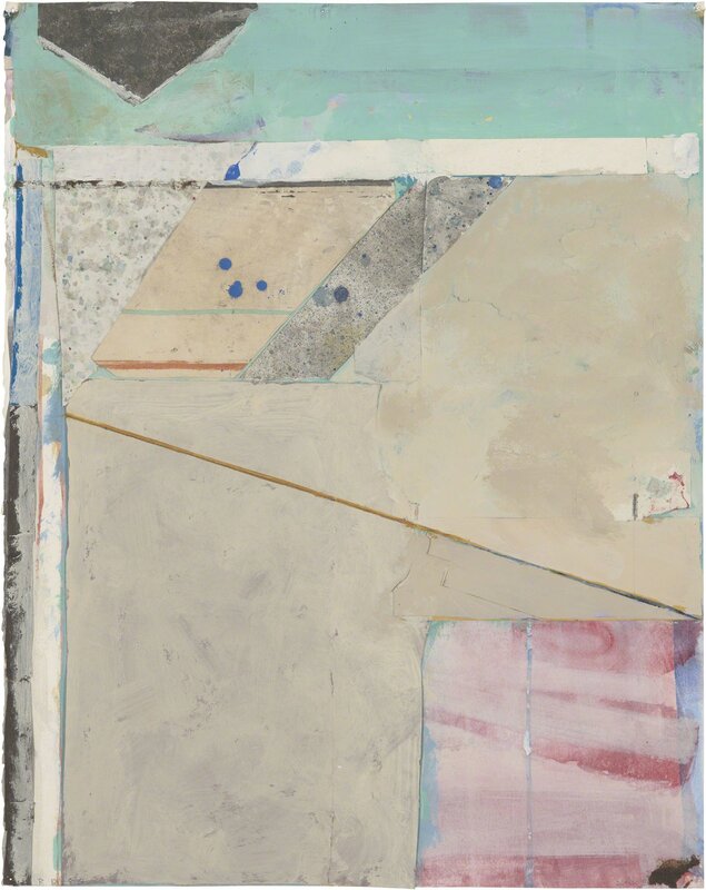 Richard Diebenkorn, ‘Untitled’, 1986, Drawing, Collage or other Work on Paper, Acrylic, gouache, and pasted paper on paper, Richard Diebenkorn Foundation