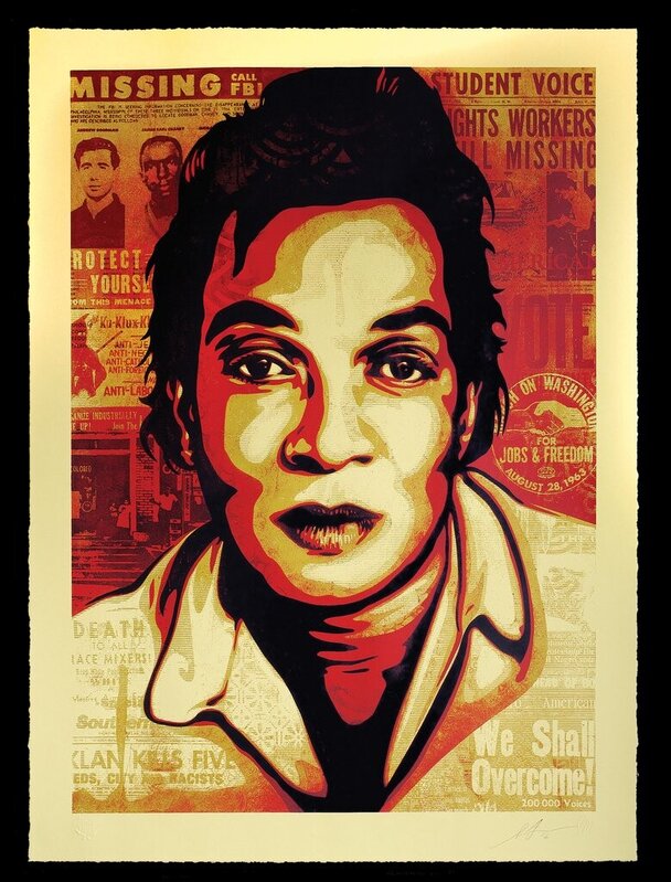 Shepard Fairey, ‘Voting Rights’, 2016, Print, 4-Color Serigraph on Varnished 100% Cotton Rag Archival Paper, Subliminal Projects