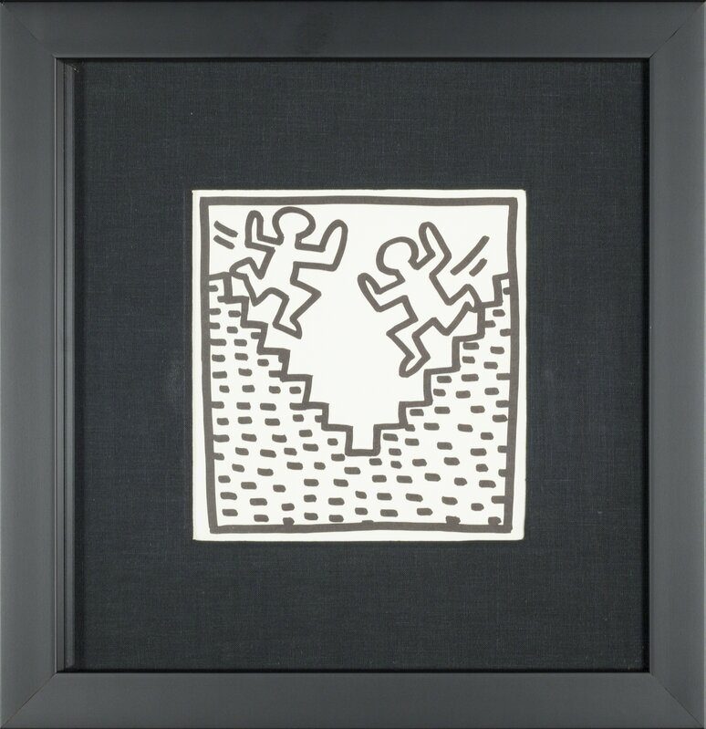 Keith Haring, ‘Figures on stairs ’, 1982, Print, Print on paper, Rudolf Budja Gallery