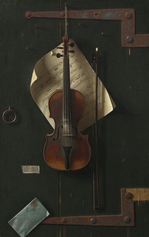 William Michael Harnett, ‘The Old Violin’, 1886, Painting, Oil on canvas, National Gallery of Art, Washington, D.C.