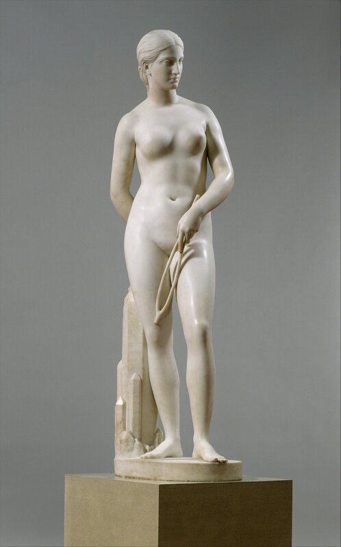 Hiram Powers, ‘California’, 1850–1858, Sculpture, Marble, The Metropolitan Museum of Art