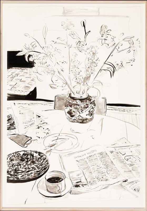Bill Sullivan, ‘Summer Sunday Breakfast’, 1984, Drawing, Collage or other Work on Paper, Mixed media on paper, Heritage Auctions