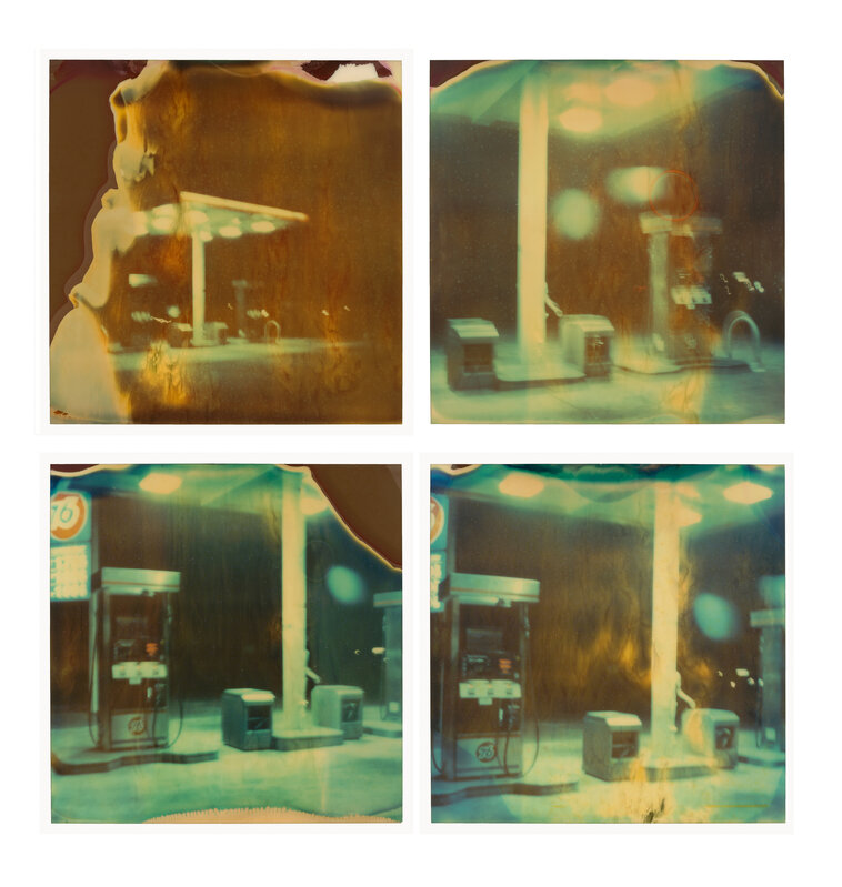 Stefanie Schneider, ‘Gasstation at Night (Stranger than Paradise)’, 2006, Photography, Analog C-Print, hand-printed by the artist, based on 4 Polaroid.  Mounted., Instantdreams