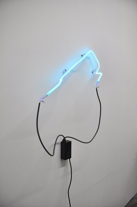 Manny Krakowski, ‘Untitled (squiggle)’, 2016, Sculpture, Neon light, cord, transformer, Edward Cella Art and Architecture